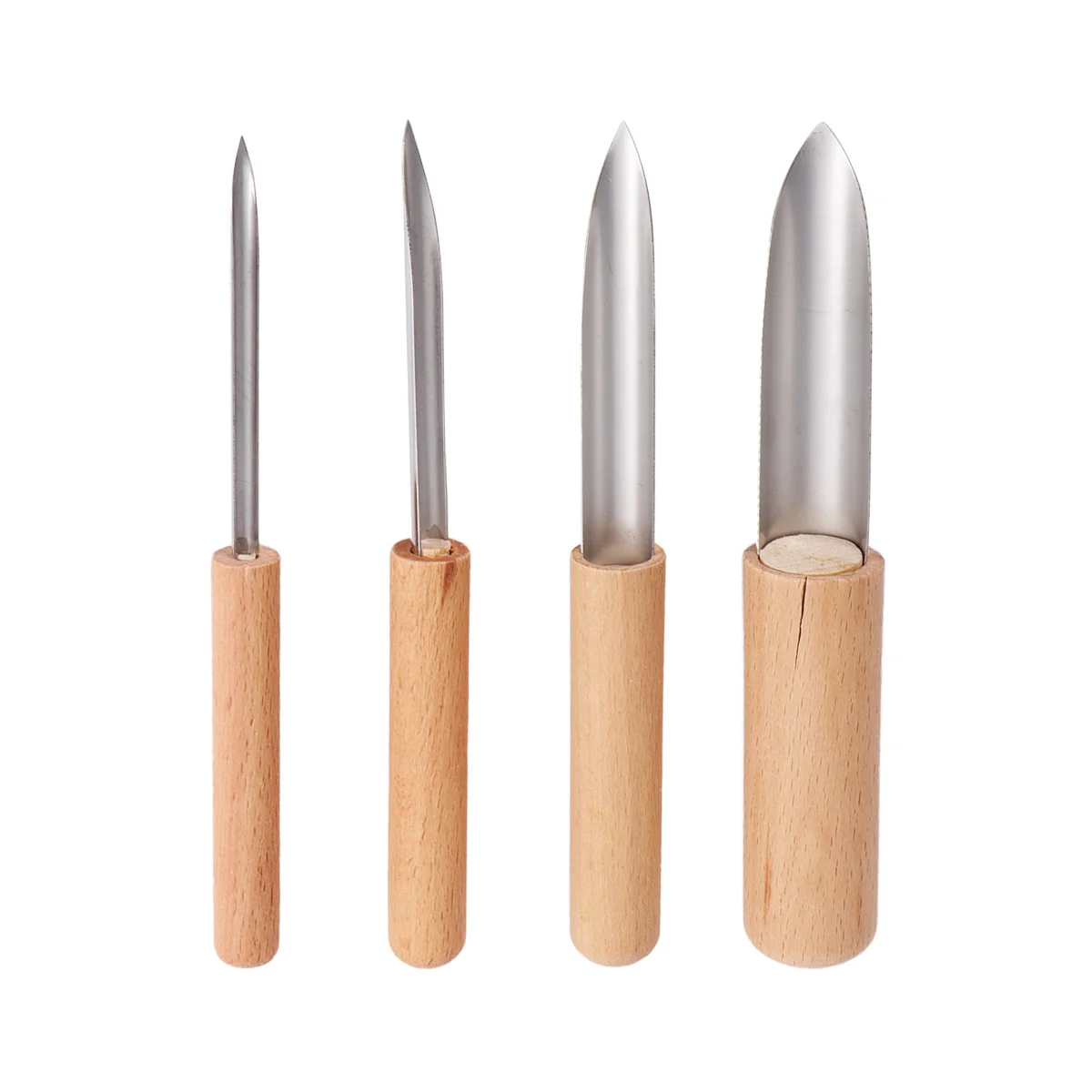 4Pcs Clay Tools Professional Cutter Ceramic Pottery Punch Hole Sculpt Carve Wax DIY Sludge Sculpture Cut Cutter Ceramic Tool
