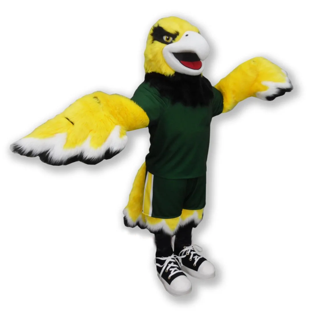 

College-Eagle-Mascot-Costume New Custom Good Quality College Sport Theme Cartoon Falcon Hawk Cosplay Fancy Dress Costumes