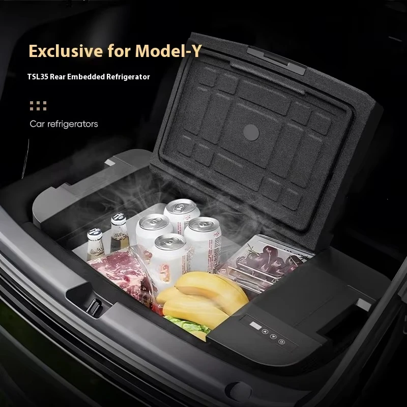 Ice Tiger TSL35 Compressor Refrigeration Freezer 12V Dedicated  Model Y Plastic Car Refrigerator Trunk Freezer