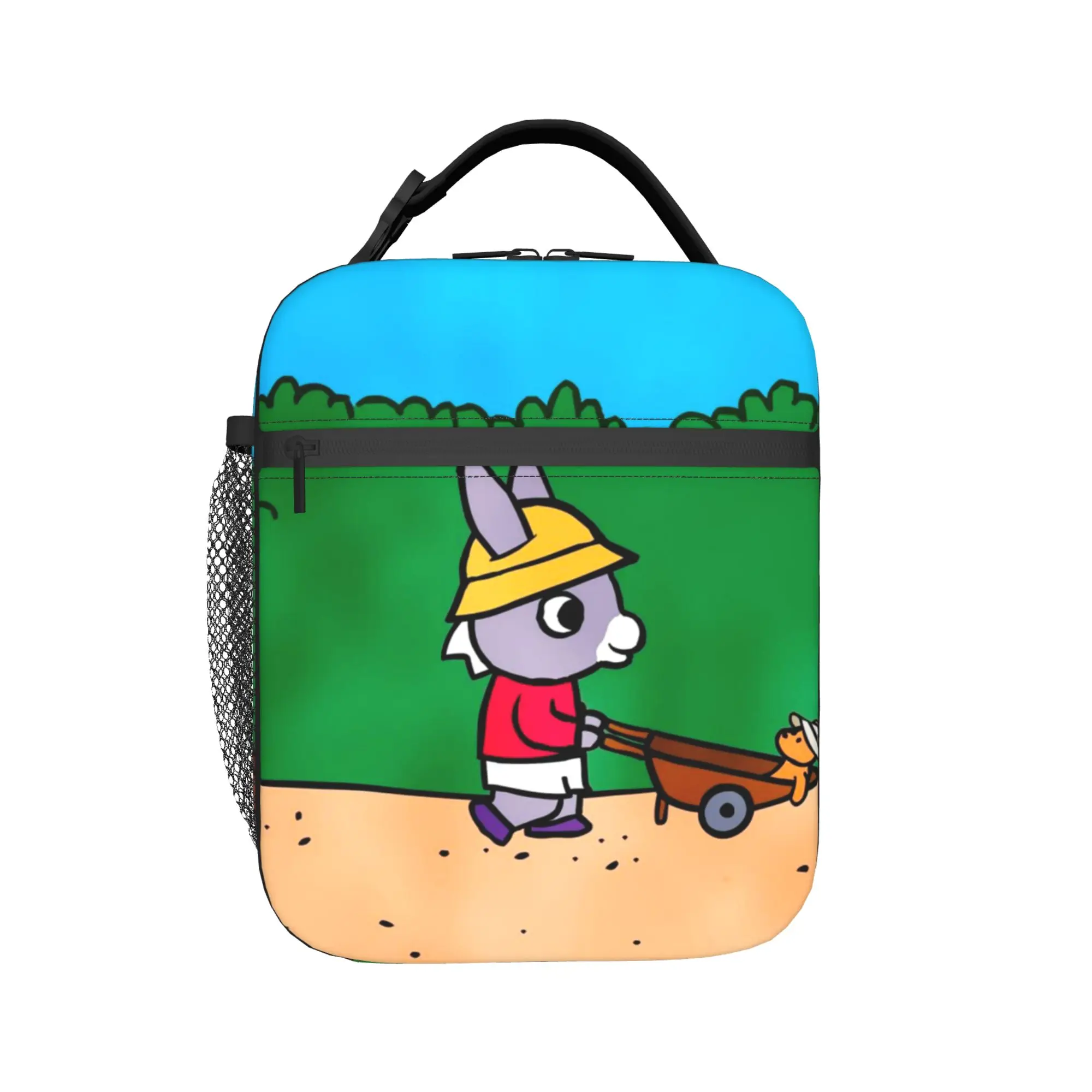 Kawaii Trotro Cartoon Insulated Lunch Bags Cooler Bag Reusable,Meal Container  High Capacity Tote Lunch Box for Men Women