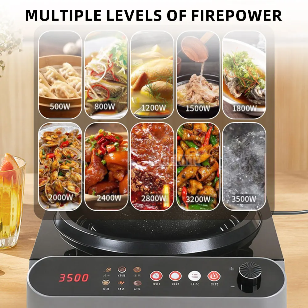 Concave Electric Ceramic Cooker Household High-power Electromagnetic Furnace Estufa Electrica