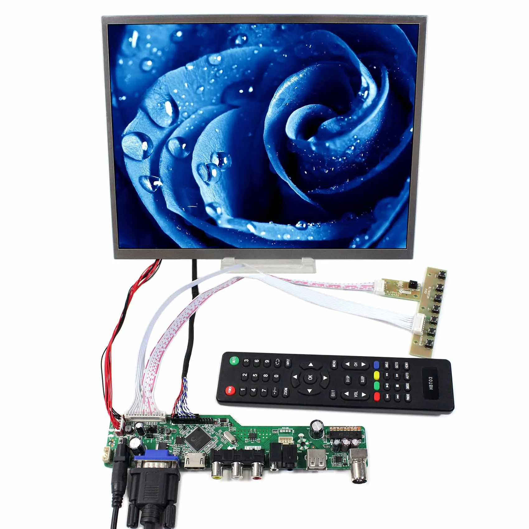 

12.1" HSD121KXN1 G121XCE-L02 1024x768 LCD HD MI VGA AV USB LCD Controller Board