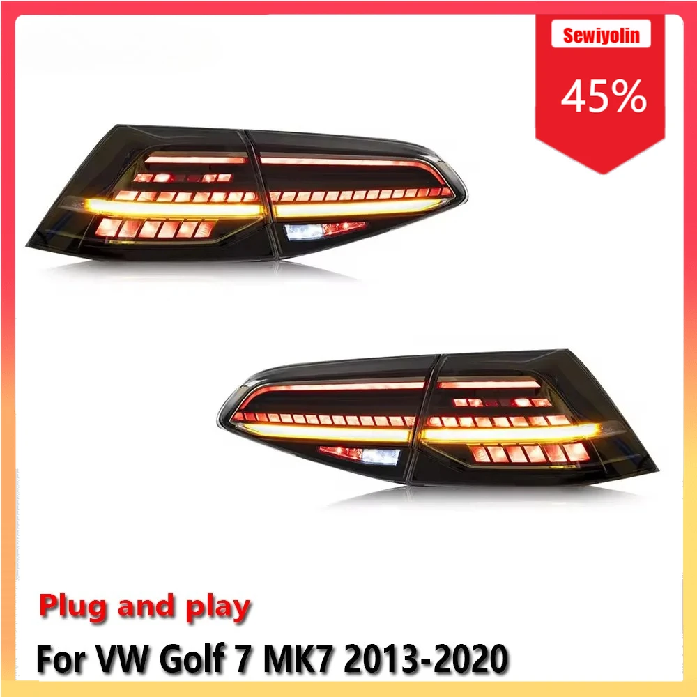 

Car LED Tail Light Automobile Parts For VW Golf 7 MK7 2013-2020 Auto Fog DRL Brake Turn Signal Lamp Plug and Play