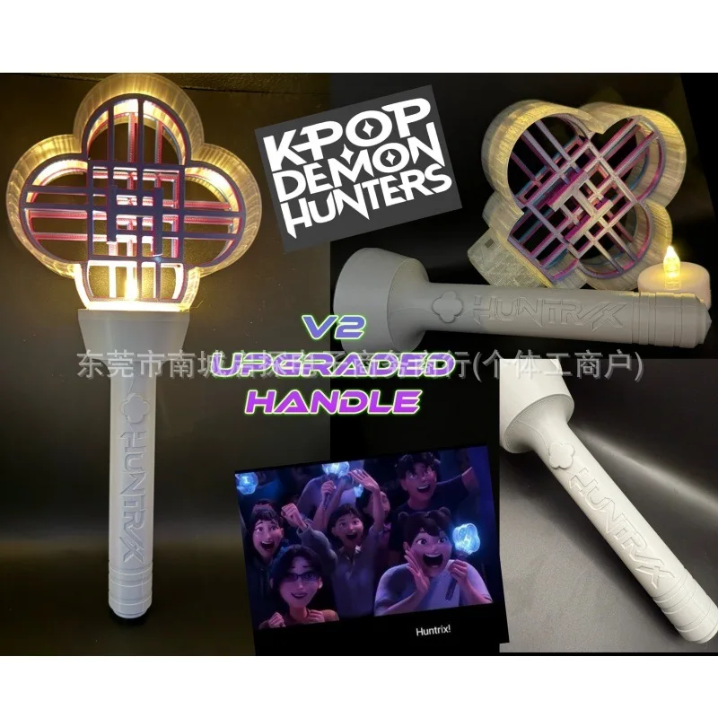 

Kpop Demon Hunter Colorful Light Stick Cosplay Concert Cheer Support Stick Group Halloween Party Props Accessories