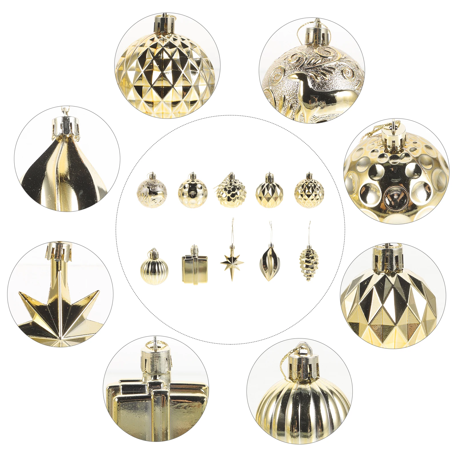 

1 Set Christmas Hanging Ornaments Xmas Party Decorations Festive Tree Decor Reusable Holiday Ornament Supply Pendant Decoration