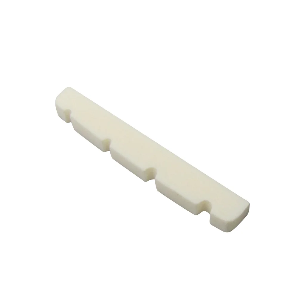 Electric Bass Accessories Slotted 4-String Bass Nut Bone Nut Upgrade Saddle 38mm for Enhanced Performance