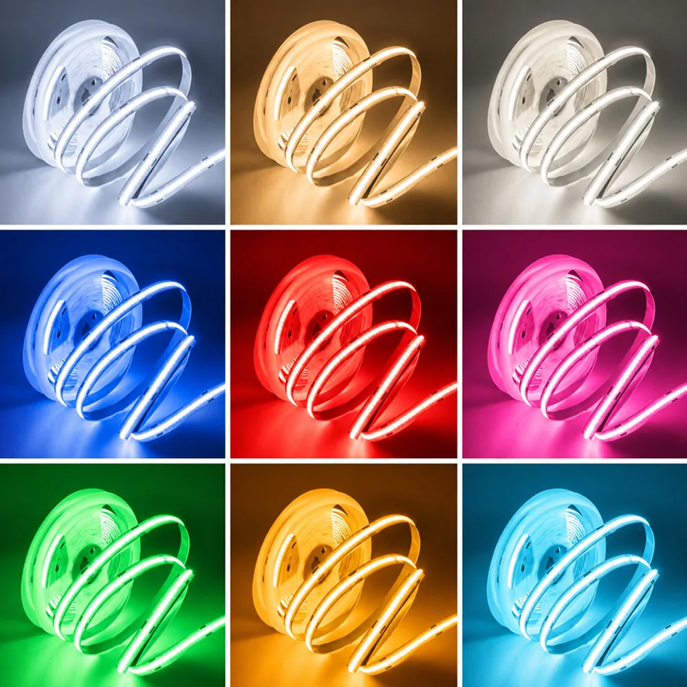 12V 24V Penetrable Wood Mirror Touch Dimmer Hand Sweep Motion Sensor COB LED Strip Light Tape Red Green Pink Golden Ice Blue