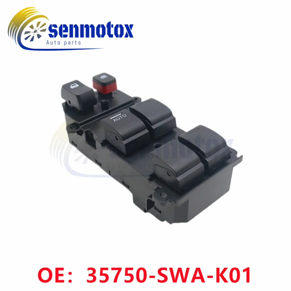 35750-SWA-K01 Front Left Master Power Window Control Switch For Honda CR-V 2007-2011 35750SWAK01 Driver Side Auto Down AF05933