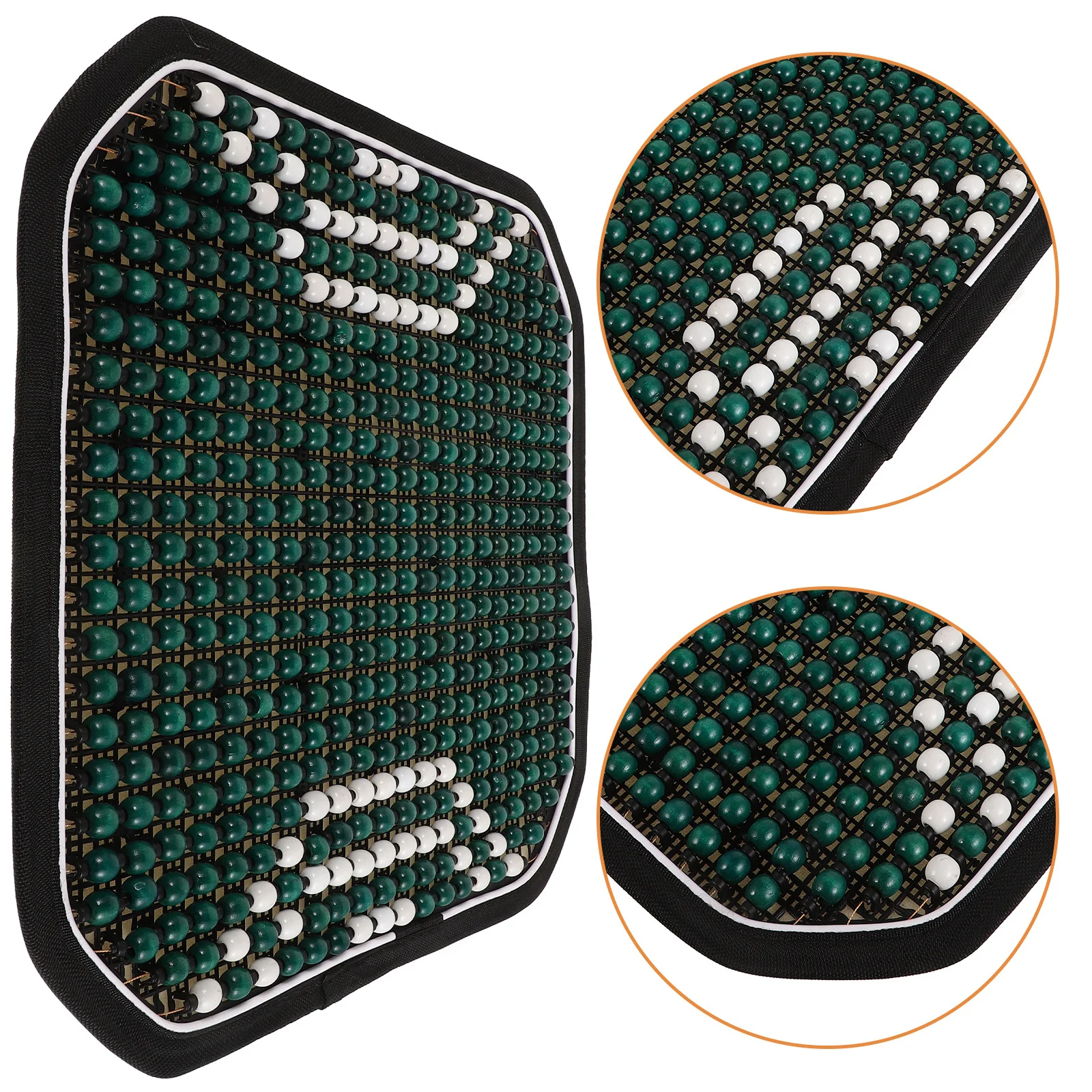 

Summer Cool Pad Wooden Beads Truck Seat Cushion Breathable Mesh Anti-Slip Massage Car Seat Cover For Office Home Driving