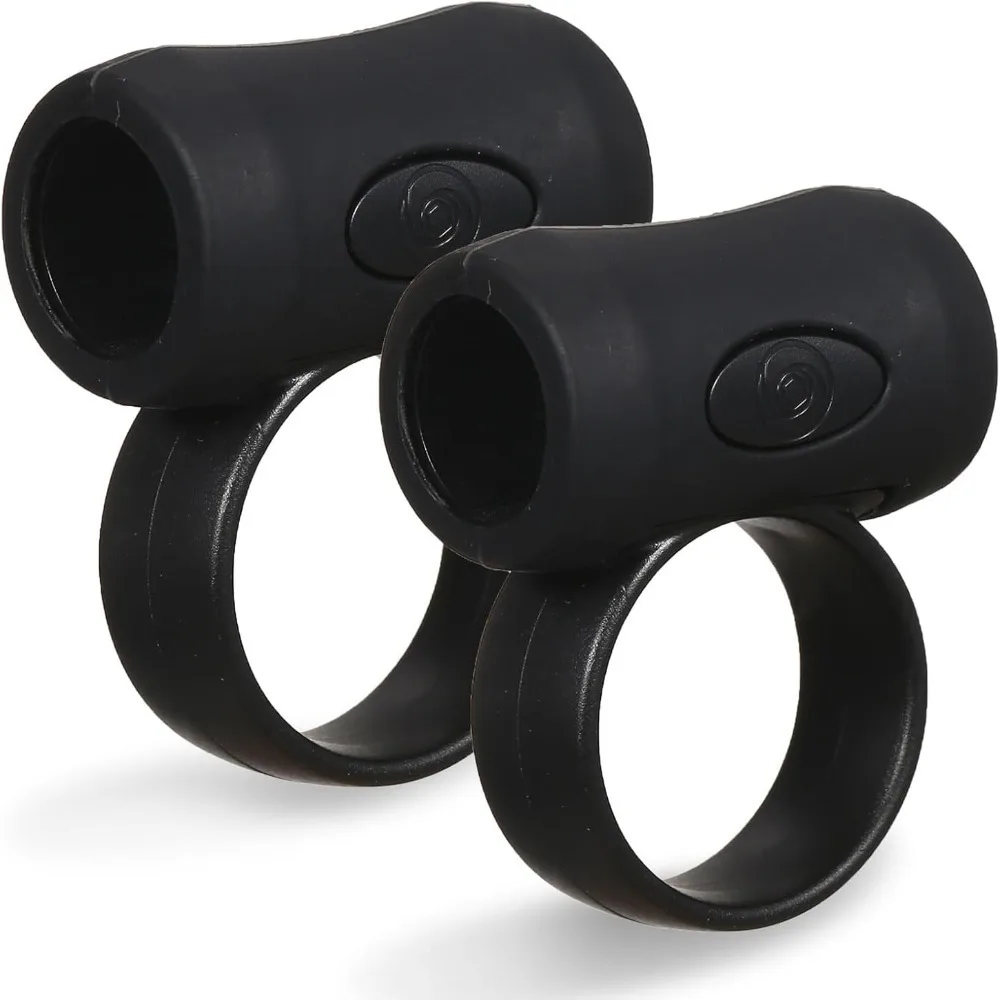 2PCS 5# Size Drumstick Control Clip Finger Ring Design Black Drumstick Finger Ring Silicone Anti Slip Drumstick Grip
