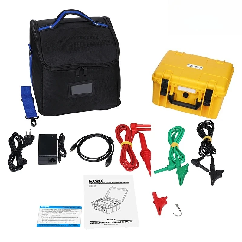 عالية الدقة ETCR3520 الرقمية 5kV 10kV 15kV Megohmmeter الجهد العالي اختبار مقاومة العزل #5