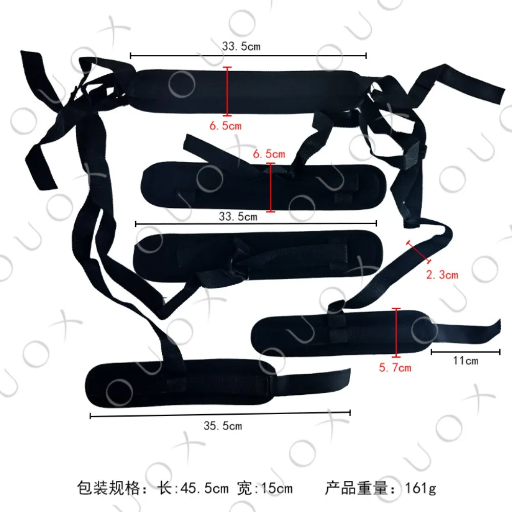 مجموعة أصفاد SM الفاخرة للنساء، قيود عبودية للأزواج مع مفرشة ساق قابلة للتعديل، لعبة العلاقة الحميمة للبالغين للعب الآمن