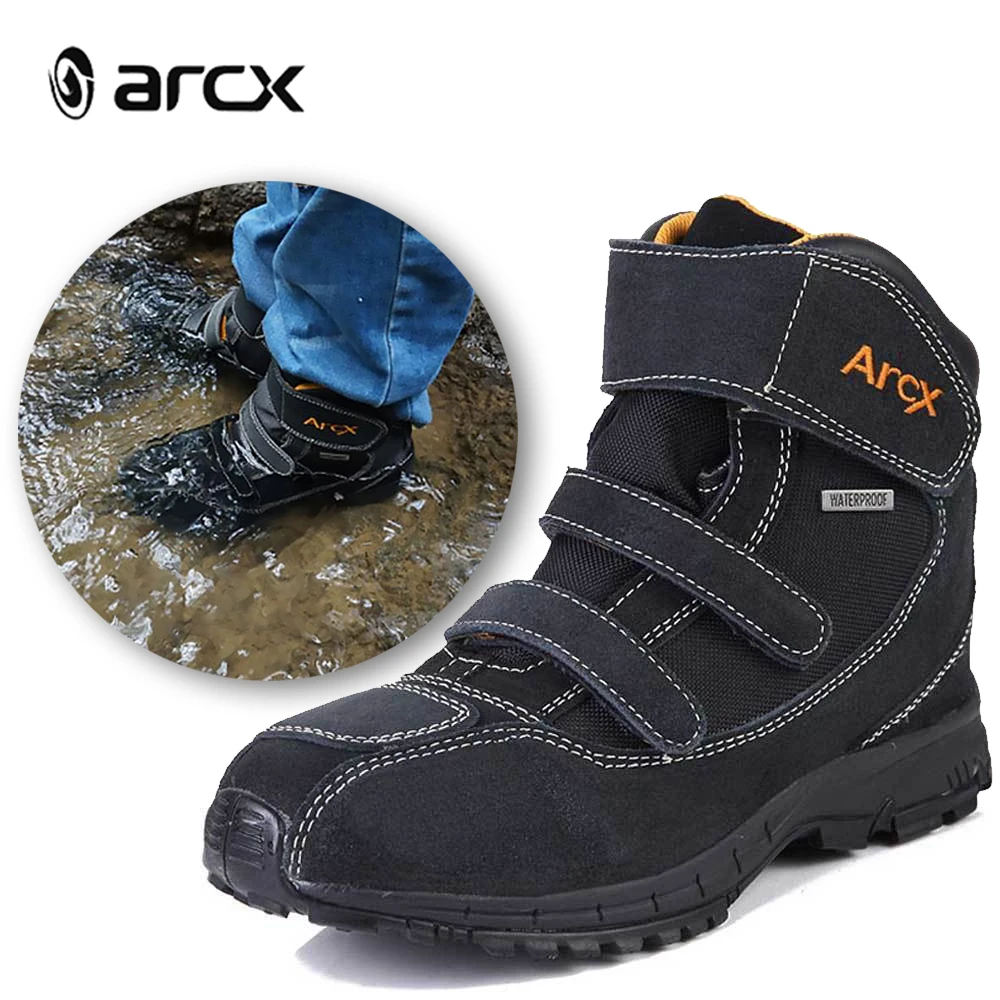 ARCX Motorcycle Boots Waterproof Men Cowhide Breathable Motocross