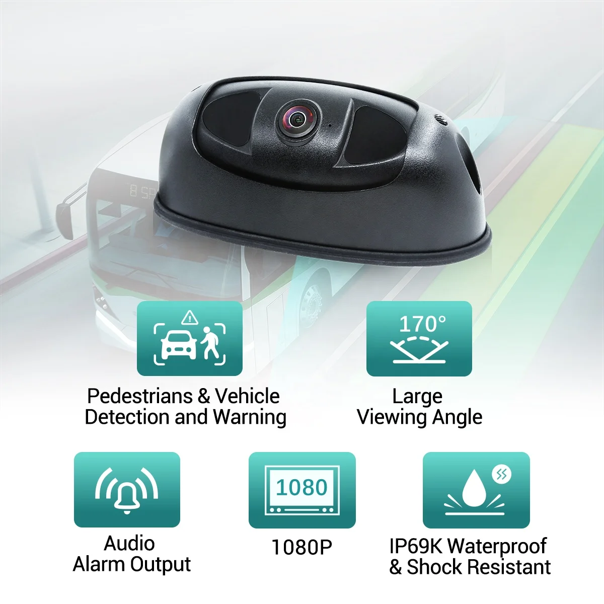 1080P Side View Back up Camera Driving Safety System for Dump Truck Backup Camera Blind Spot Information System