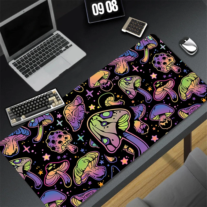 

Mouse Pad Gaming New Mousepad MousePads Psychedelic Mushrooms Table Exquisite Keyboard Pad Non-Slip Soft Computer Desk Mat