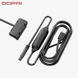 Ddpai carro carga obd2 hardwire kit para ddpai mini5/n3/z40/z50/n5 duplo traço cam cabo de estacionamento tipo c porta 24h monitor estacionamento