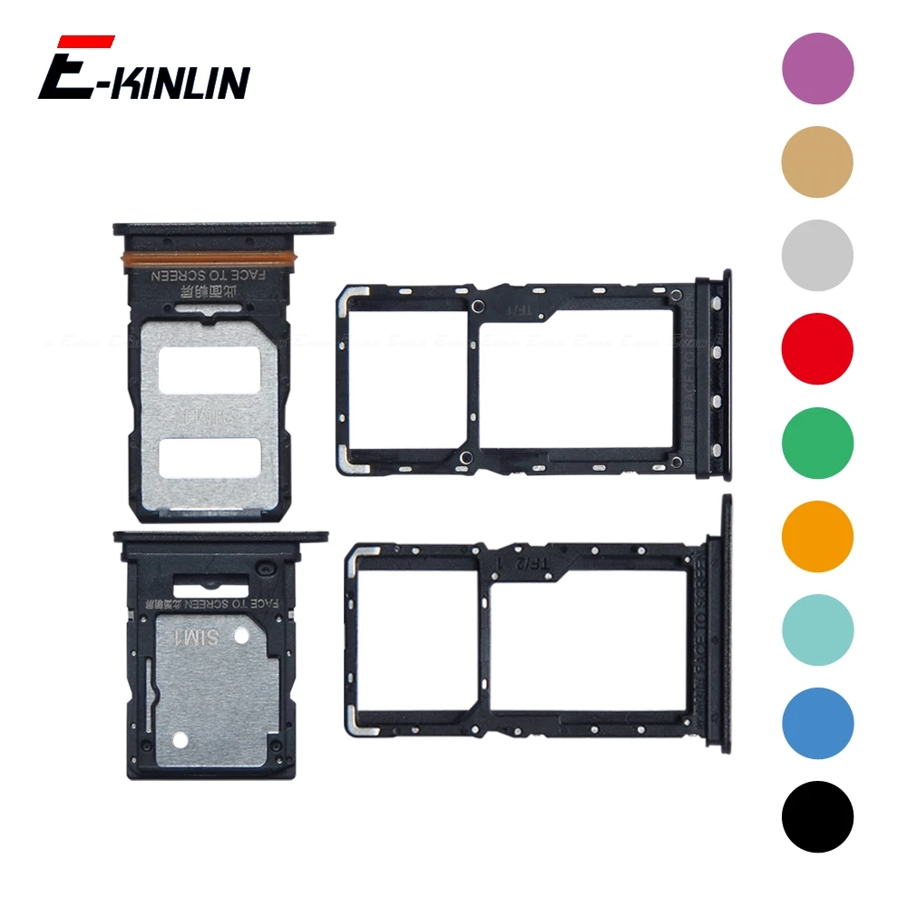 

Sim Card Micro SD Card Tray Socket Holder Slot Container Connector Adapter Reader Parts For XiaoMi Redmi Note 13R 14 Pro Plus