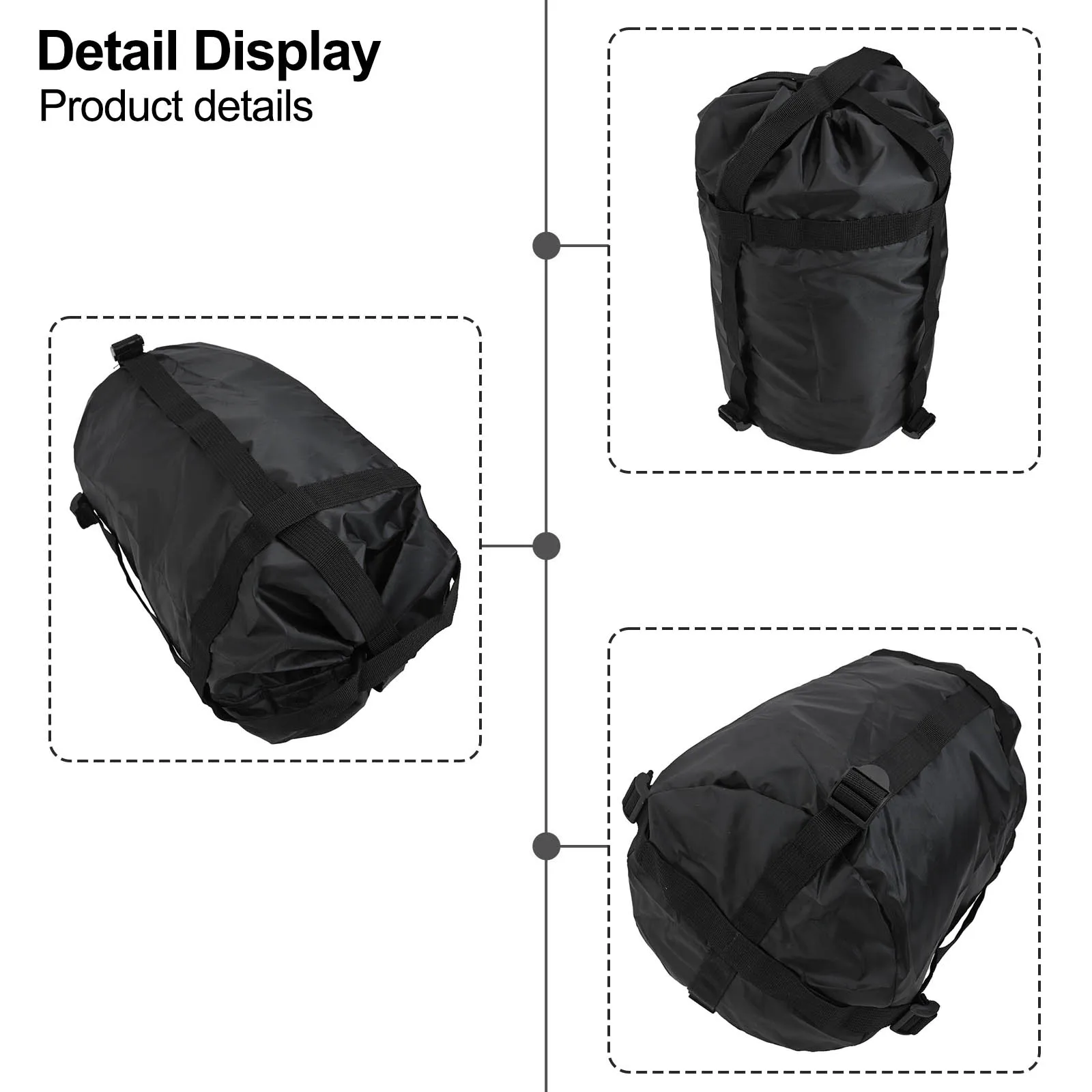 Outdoor Camping Bag Sleeping Bag Storage Bag Black Compression Bag High Quality Hiking Large Capacity Traveling