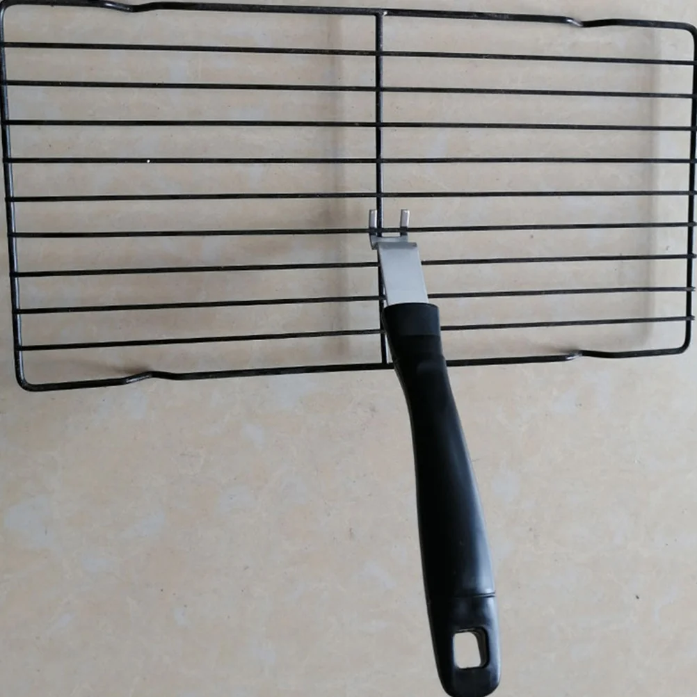 

6pcs Portable Grill Lifter Stainless Steel Bbq Tools Heat-Resistant Gripper For Outdoor Camping Grilling Utensils Baking Pan