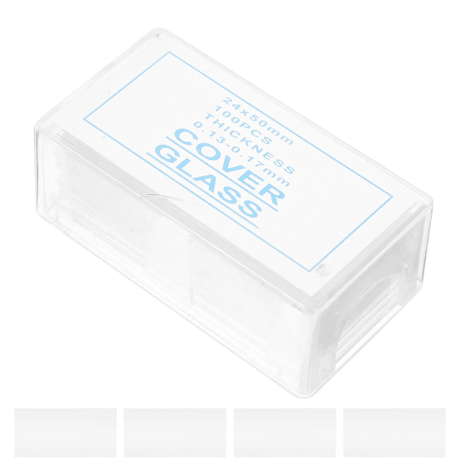 

100Pcs Laboratory Glass Microscope Slides Premium Transparent Specimen Slides for Microscopy Education Research and Aquatic