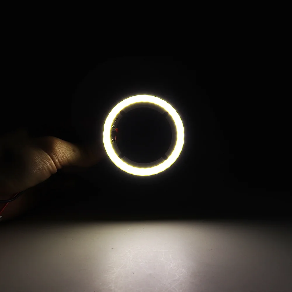 

5pcs RO64 COB LED Ring Light 64mm Round 12V 5W LED Chip Natural White 4000K RA 80 Car Lights Desklight Decor Bulb DIY DC12V