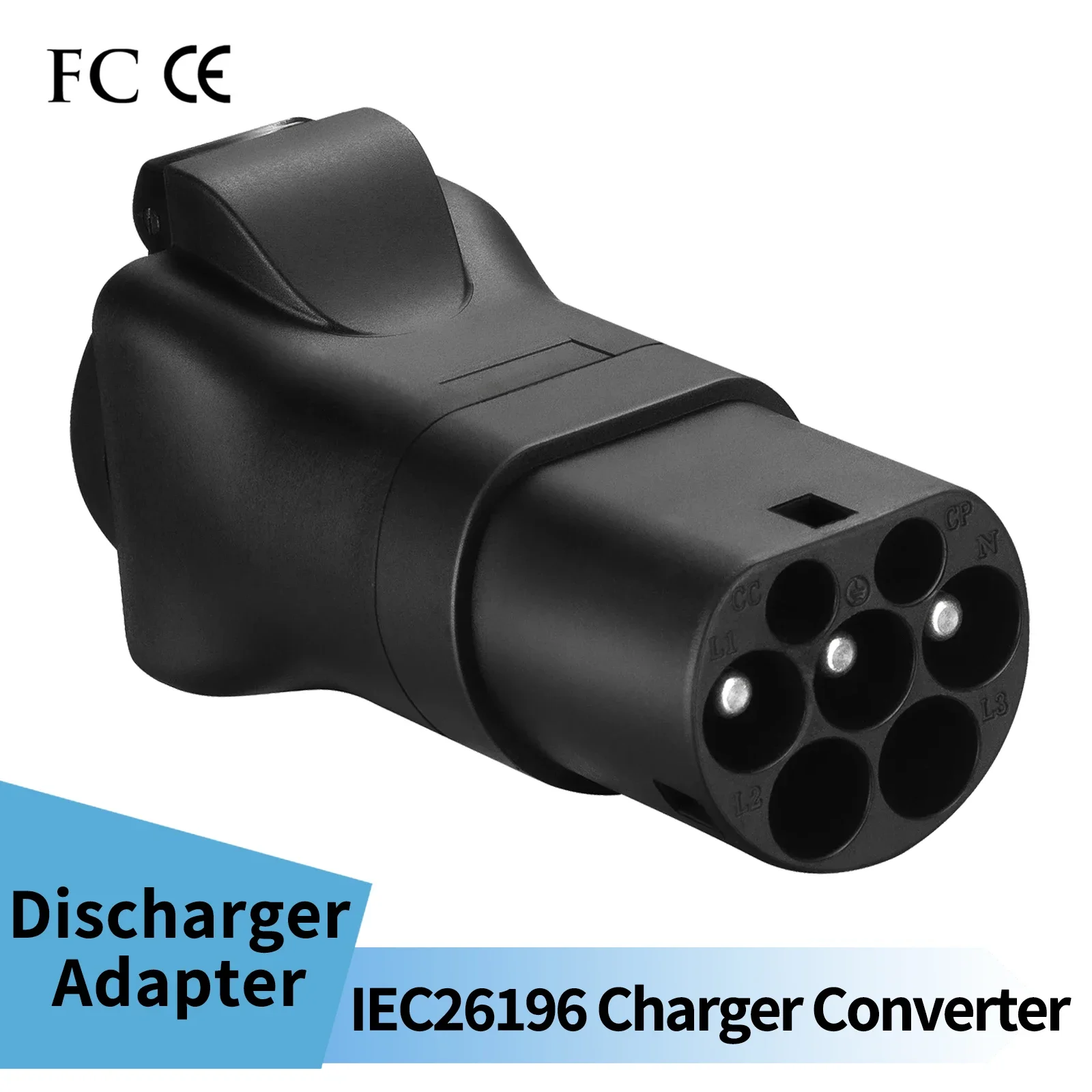 Type2 IEC62196-2 to Socket AC 220V EV Charger Connector Adapter EVSE Plug For RV Camper Electric Scooter External