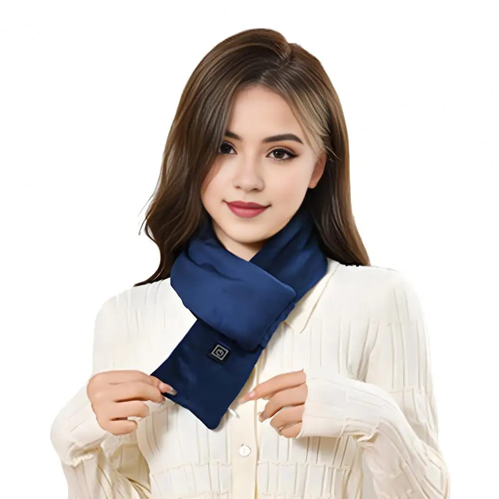 Winter USB Heated Scarf Women Men Rechargeable 3 Heat Settings Heating Scarf Waterproof Lightweight Neck Heating Pad For Daily