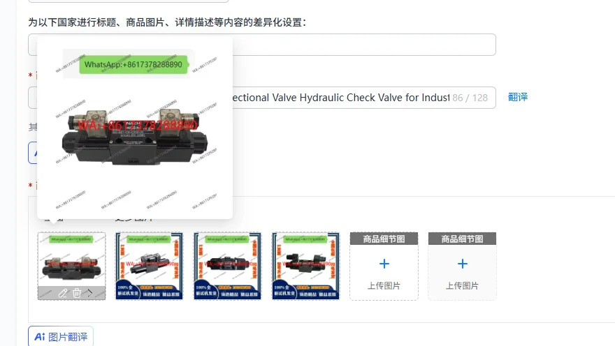 

Гидравлический направляющий клапан-соленоид SS-G01-C6-GR-D2-31 с обратным клапаном для промышленного применения