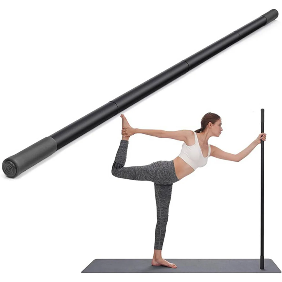 Hot sale Yoga Stick 5 Ft Sturdy Steel Adjustable Stretching Stick for Mobility, Flexibility and Balance Versatile Exercise Stick