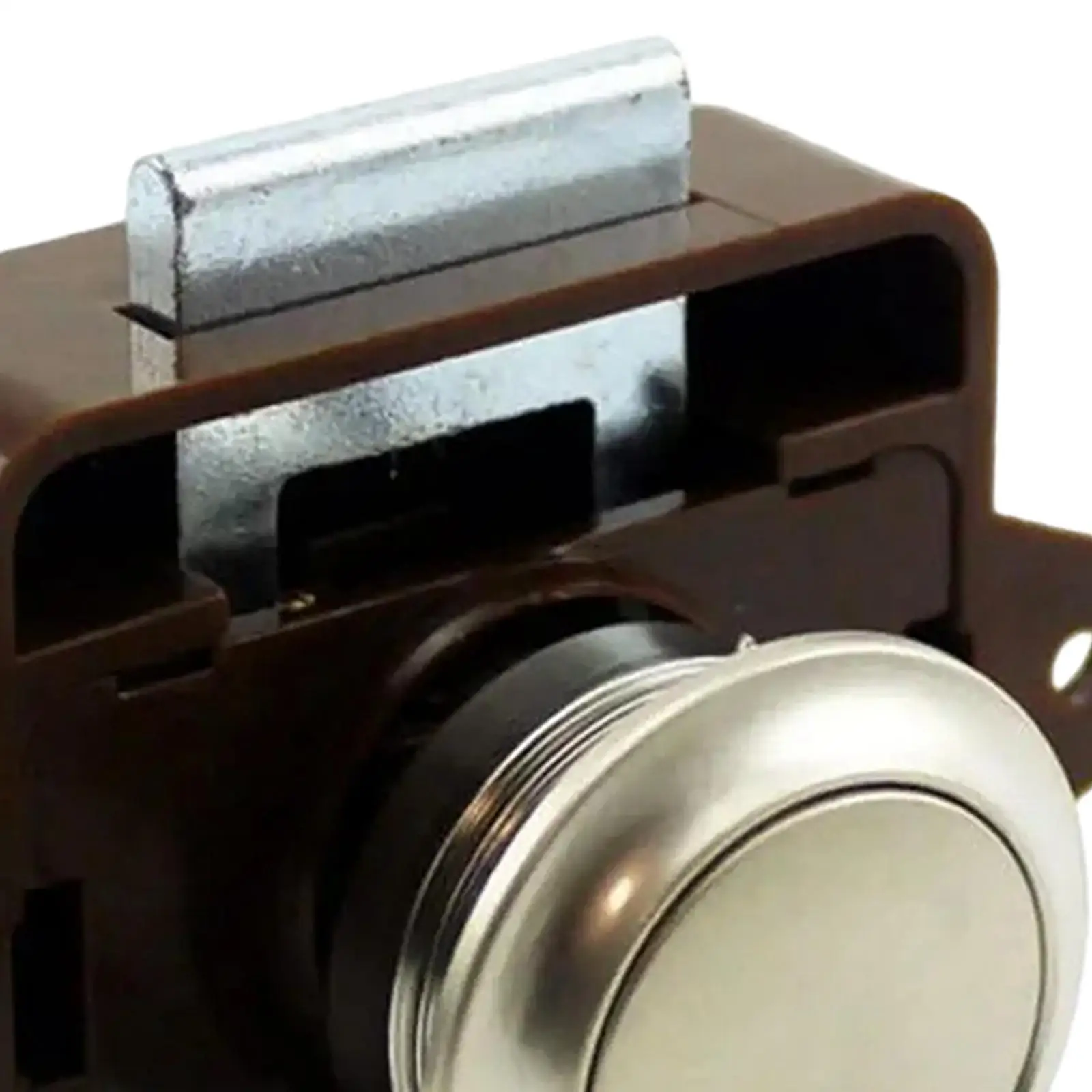 قفل بمزلاج للخزانة، زر ضغط بدون مفتاح، ملحقات مقبض درج قوي لشاحنة قارب RV #5