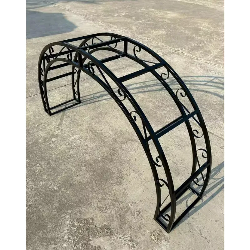 flower frame, arch climbing vine frame, courtyard doorstack, rose triangle plum bracket, half arch head climbing bracket