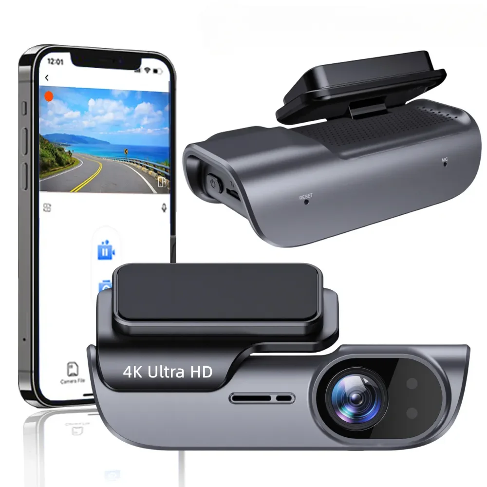 

4K Single Lens Dash Cam WiFi Car DVR Camera Black Box for Vehicle Recording