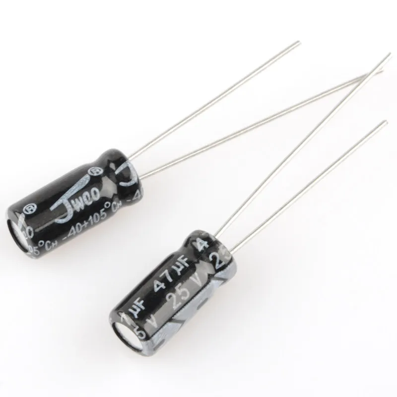 40Pcs electrolytic capacitor, high frequency 25V/47UF 5 * 11MM 47UF/25V