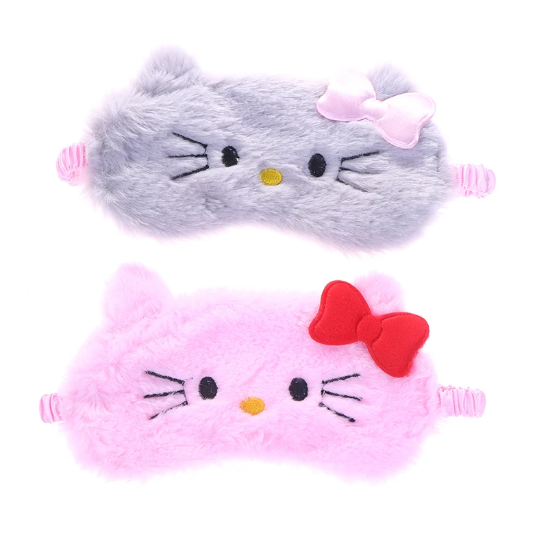 

Cute Cartoon Sanrio Sleeping Eye Mask For Travel Eyeshade Night Breathable Blindfold Slaapmasker Girl's Heart Plush Kids Gift
