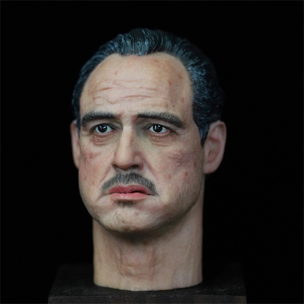 

Hand Painted 1/6th The Golden Years Godfather Vivid Head Sculpture Carving for 12'' PH TBL Action Figure