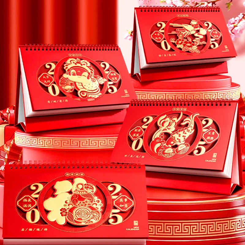 2025 Calendar Planner Chinese Traditional Lunar Calendar Year Of Snake Wall Hanging Home Monthly Desktop Calendar New Year Gifts