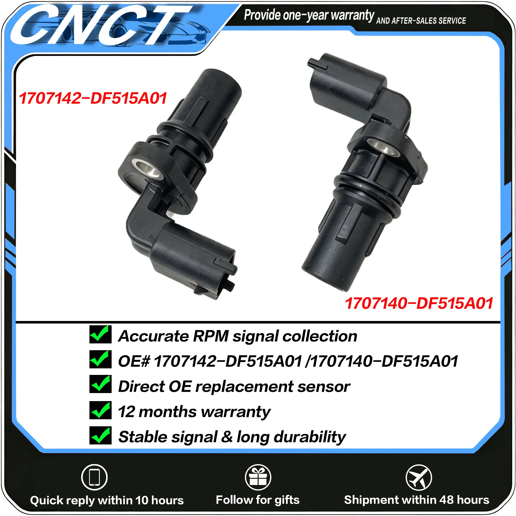 100% Original New DF515 Transmission RPM Speed Sensor OE 1707142-DF515A01 1707140-DF515A01 For Changan CS15 Alsvin V7