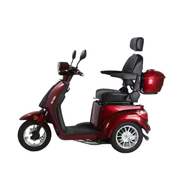 

Hot Sell Electric Tricycle for 3 Three Wheel Disability with Padals for Adults/elderly Wooden Case 48V Red Eec Open 1 Seat 5-7h