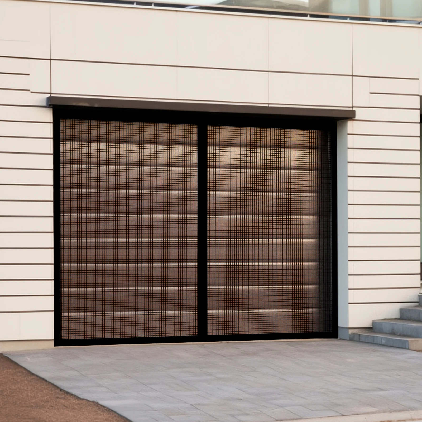 

Magnetic Garage Door Screen 10x8ft, Durable Fiberglass Screen Door Mesh Garage Door Screen