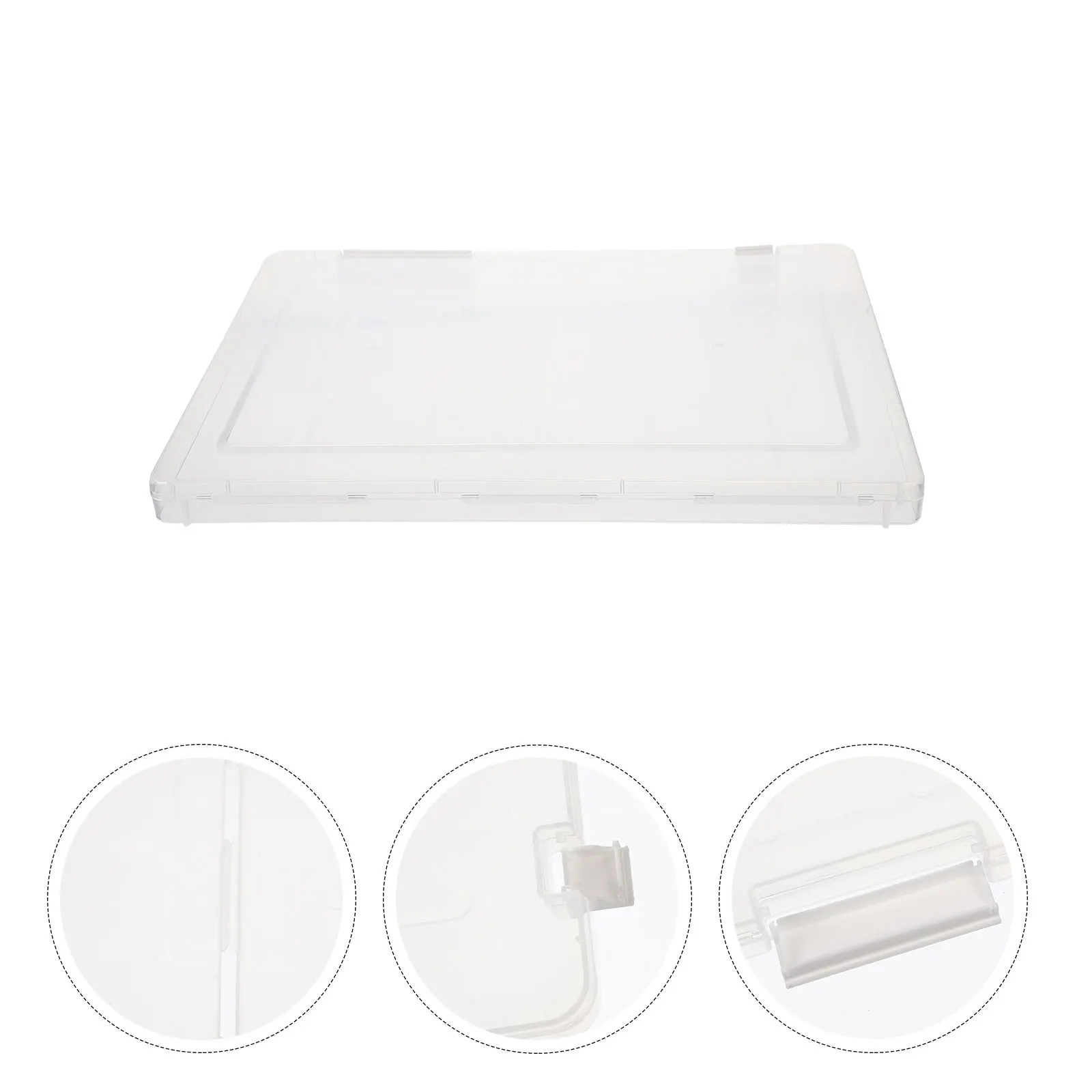 

File Storage Box PP Waterproof Document Holder Office Home Magazine Transparent Household File Organizer