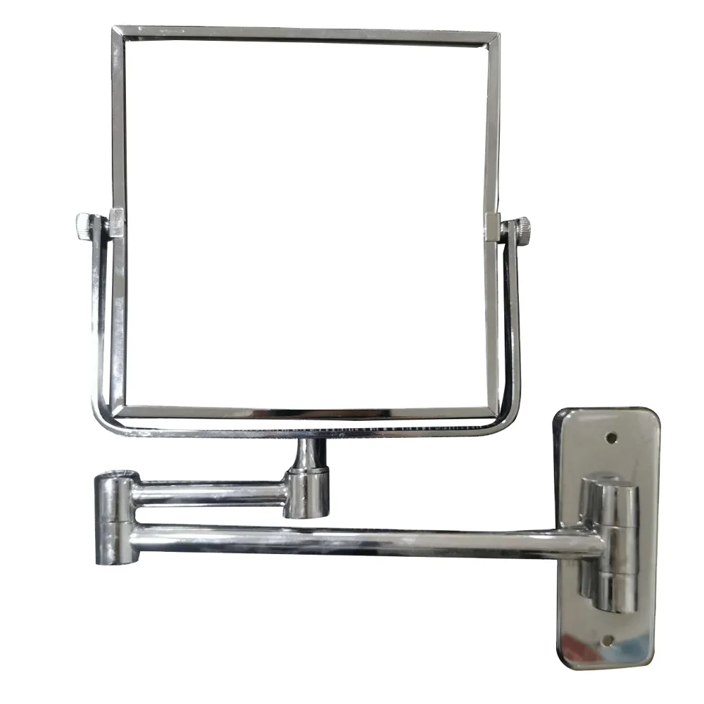 

Wall Mounted 3X Magnifying Double Sided Square Makeup Mirror For Hotel