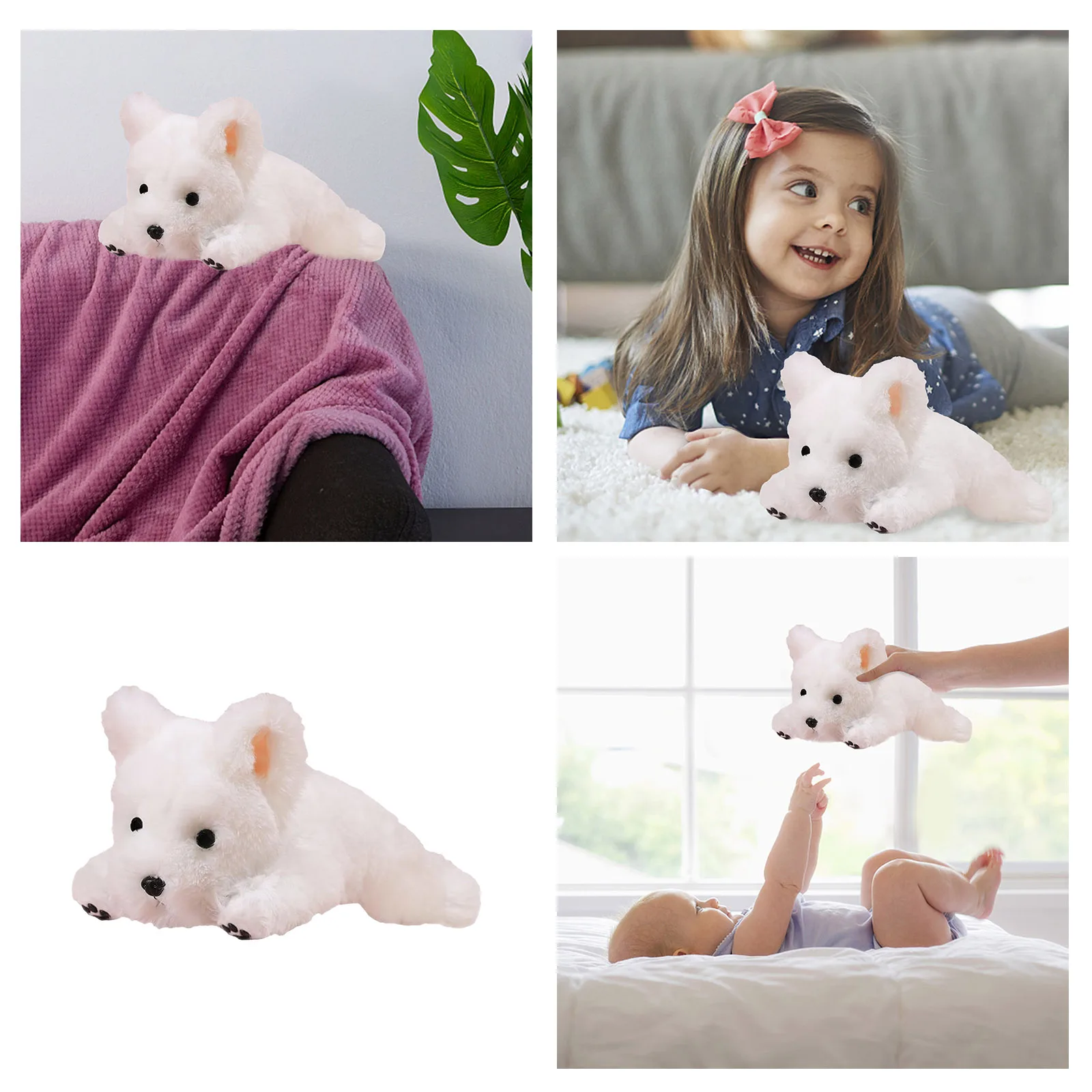 2025년 신제품 포옹 인형 수면 친구 가족 애완동물 애호가에게 적합한 브린들 강아지 플러시 인형 어린이 인기 장난감