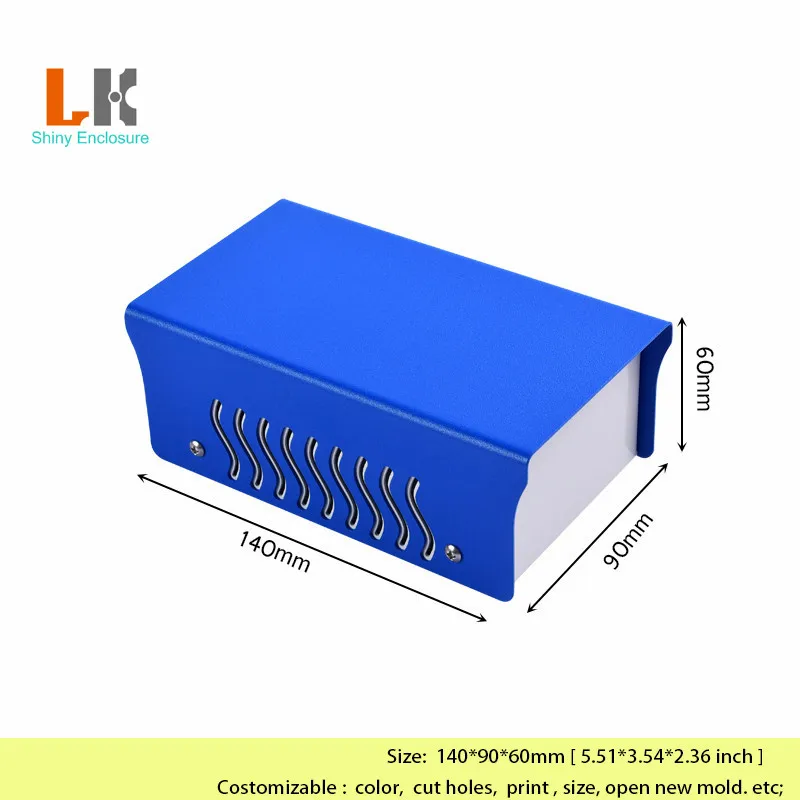 

140x90x60mm DIY Iron enclosure for Electronic Project Outlet Case Junction Control Box Industry Project Instrument Desktop Box