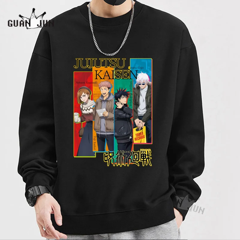 Japanese Anime Hoodie Jujutsu Kaisen Hoodies Manga Men Autumn Cartoon Graphic Clothing Unisex Yuji Itadori Sweatshirts Women