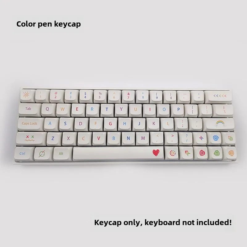 

137-key Pbt Keycaps Sublimation XDA Highly Customiz Keycap Suitable for 61 64 68 87 96 98 104 Mechanical Keyboard Key cap