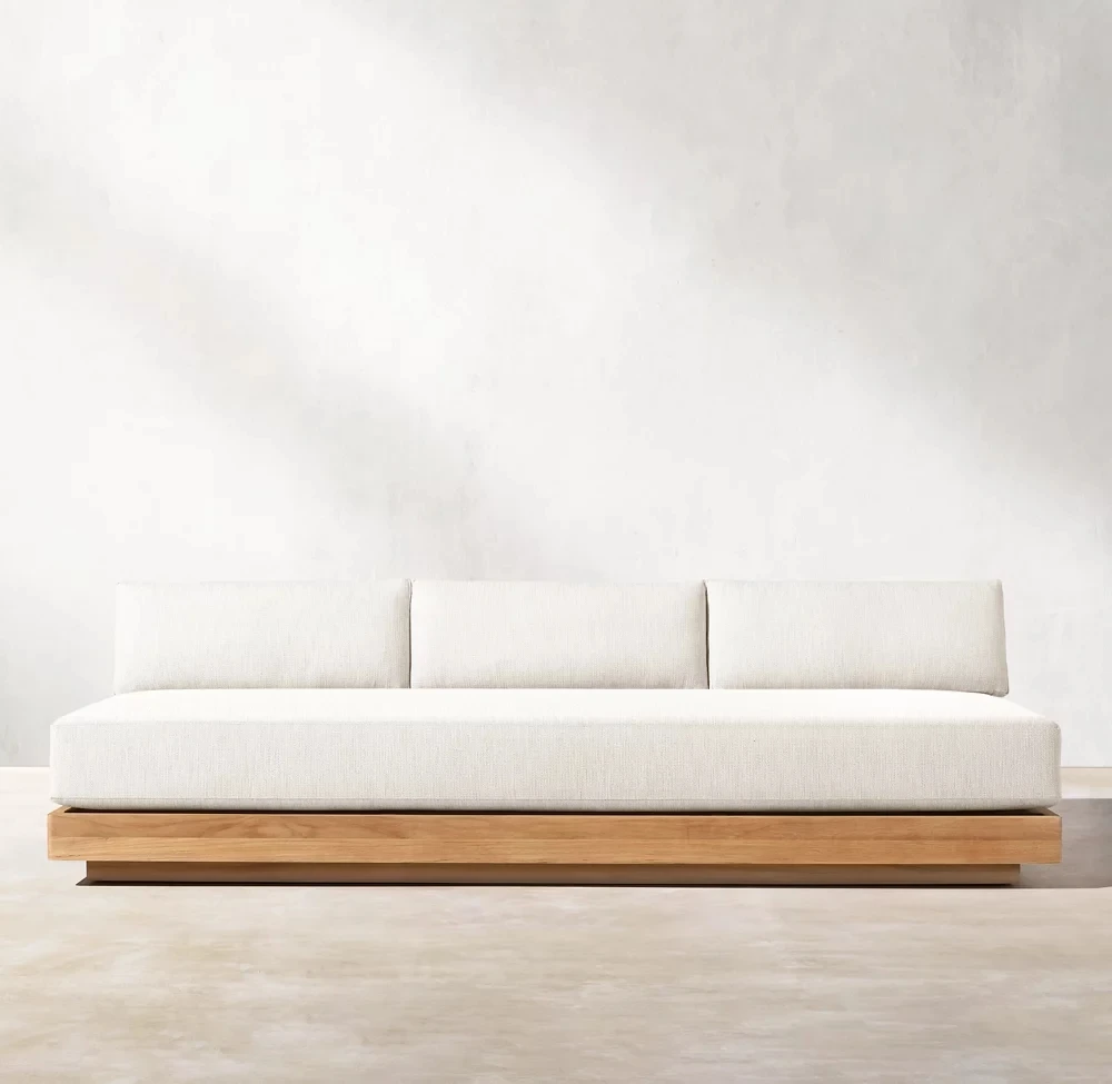 Courtyard Garden Modern Set Furniture Luxury Wooden Furniture Sofa