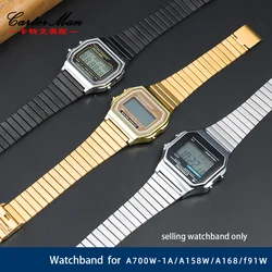 Stainless steel strap 18mm  for Casio Watch small gold watch  AE-1200WGD-1A  A168 / 159 solid core stainless  wristband bracelet