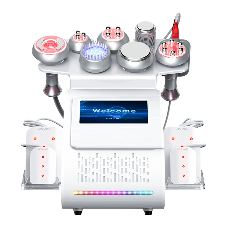 New Design 9 In 1 Laser Cavitation Slimming Lipo Machine 80k Cavitation Fat Belly Burning Machine