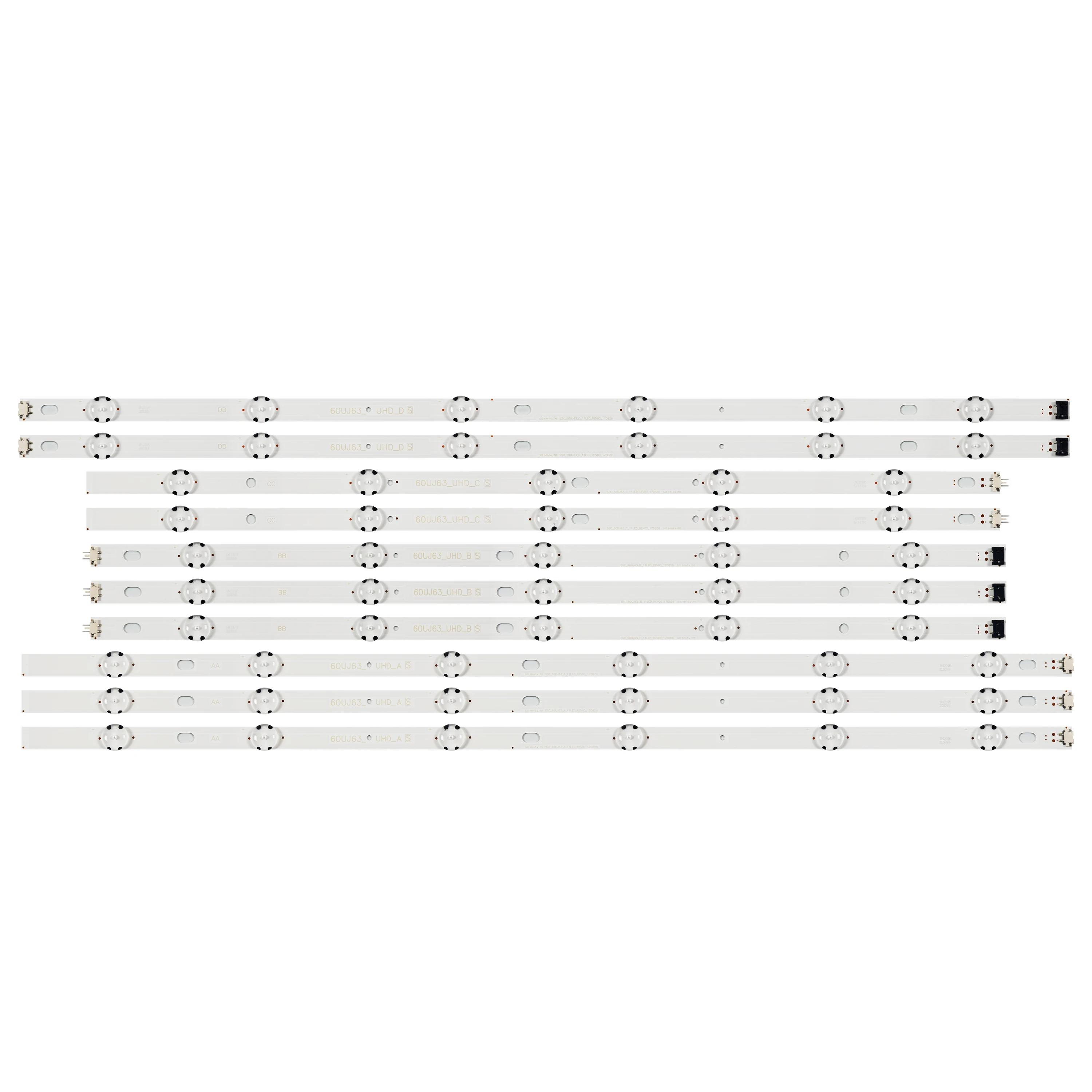 

LED backlight lamp strip for LG Innotek 17Y 60inch _A type_Rev0.0 60UJ63_UHD A B C D 60UJ6300 60UJ6050 60UJ634V EAV63673006