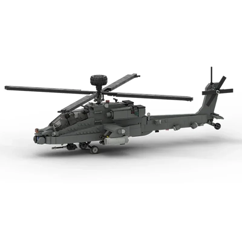 Briques de construction Moc modèle militaire Boeing AH-64 Apache Fighter technologie blocs modulaires cadeaux jouets pour enfant bricolage ensembles assemblage